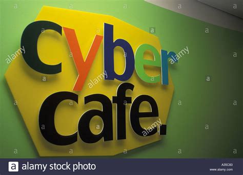 Sign Cyber Cafe Stock Photo, Royalty Free Image: 220291 ...