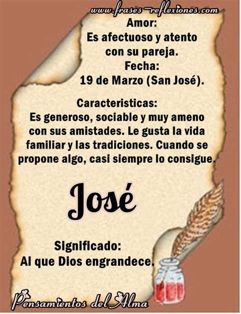 Significado de José José Significado: Al que Dios ...