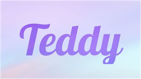 Significado de Teddy, nombre Inglés para tu bebe niño o ...