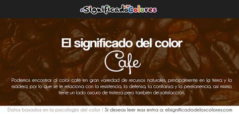 Significado del color café
