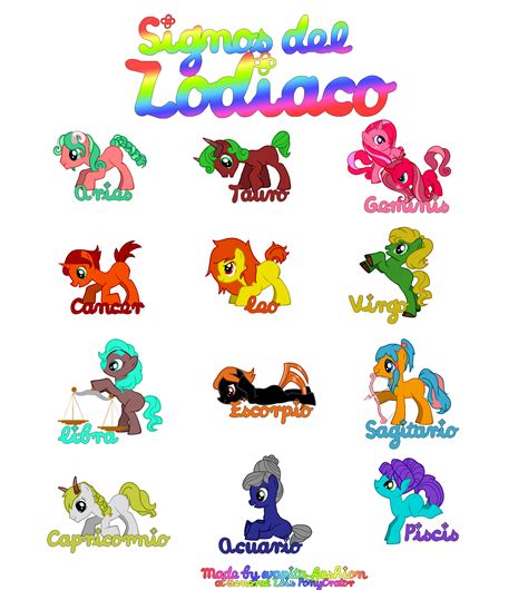 Signos del Zodiaco   Pony by wapita fashion on DeviantArt