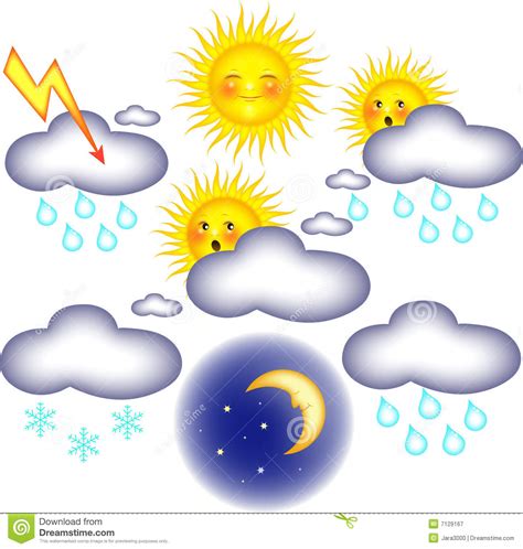 Signs of weather stock illustration. Image of image, night ...