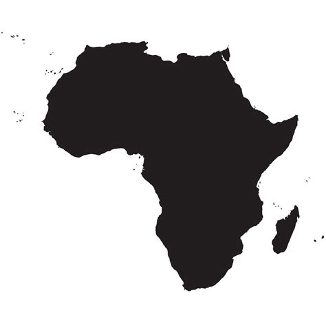 Silhouette Of African Continent   ClipArt Best