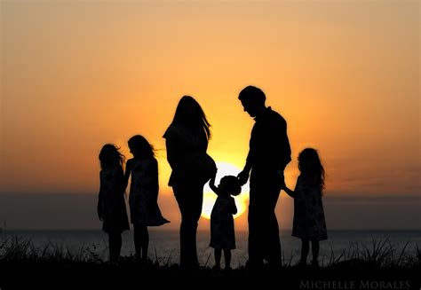 Silhouettes of Love :: family of 6, about to become a fami ...