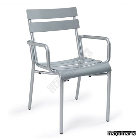 Sillones terraza de aluminio IM4424 sillas apilables color ...