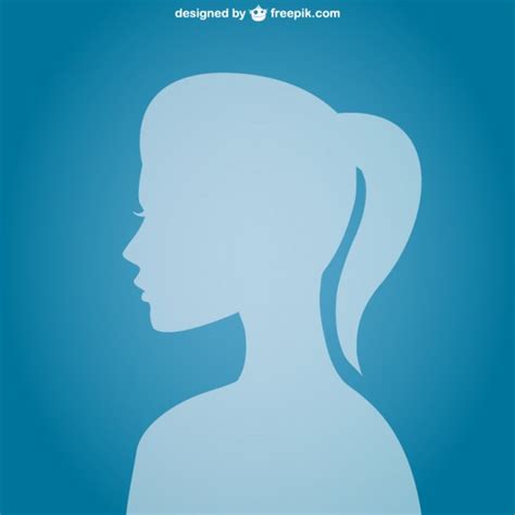 Silueta de perfil de mujer | Descargar Vectores gratis