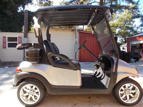 Silver Carbon Club Car Phantom Elite Golfer Golf Cart