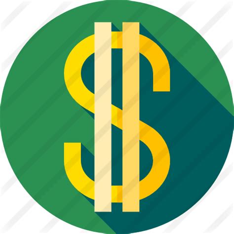 Símbolo de dólar   Iconos gratis de negocios