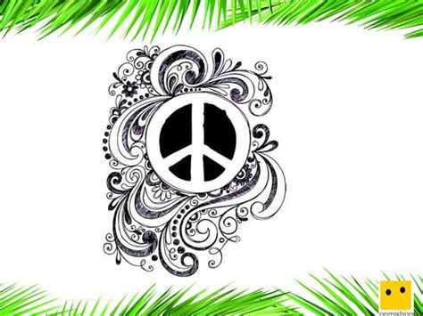 Símbolo de la paz. Dibujos para colorear con niños