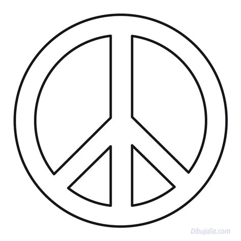 Simbolo Paz   Dibujalia   Dibujos para colorear   Paz y No ...