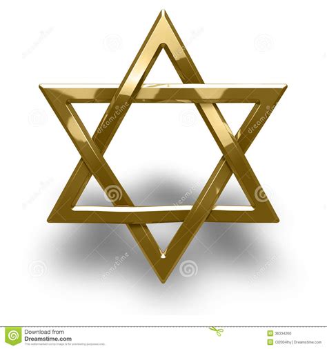 Símbolo Religioso Do Judaísmo   Estrela De David Foto de ...