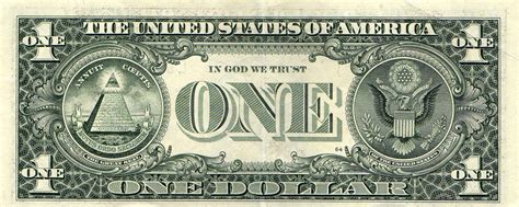 Simbología illuminati en los dólares Americanos ...