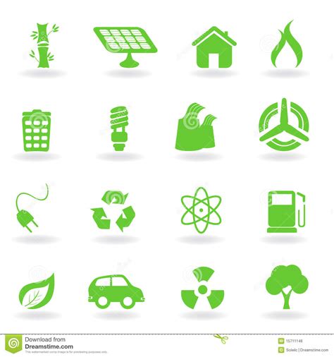 Símbolos Ecológicos Y Ambientales Imagen de archivo libre ...