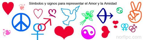 Símbolos y signos para representar el Amor y la Amistad ...