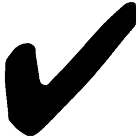 Simple Black Tick Symbol   ClipArt Best