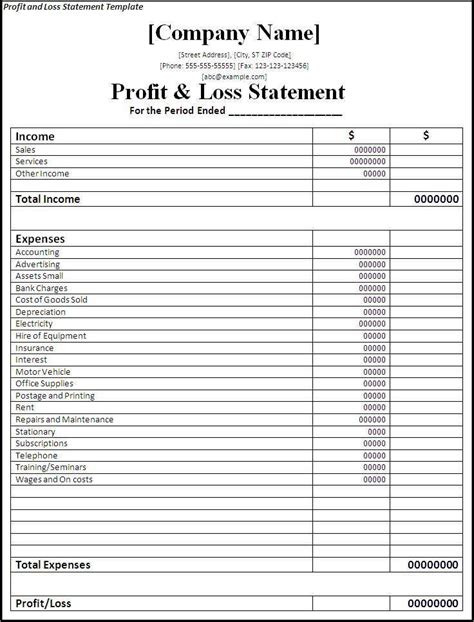 Simple Financial Report Template Monthly Statement ...