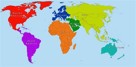 Simple Map Of The World besttabletfor.me