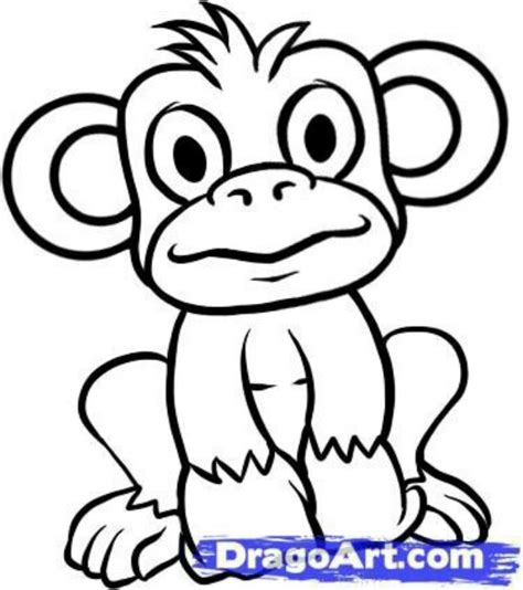Simple Realistic Monkey Drawing | www.imgkid.com   The ...