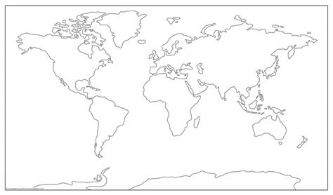 Simplified giant world map outline   £11.99 ...