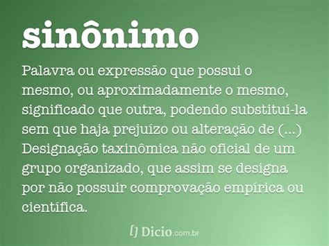 Sinônimo   Dicio, Dicionário Online de Português