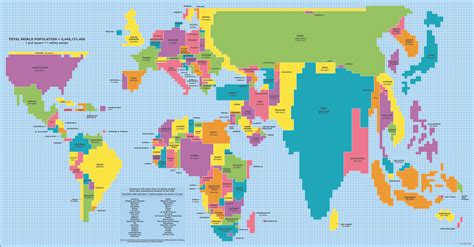 Sinsentido Obligatorio: Mapa mundial de población