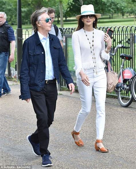 Sir Paul McCartney joins wife Nancy Shevell for a stroll ...