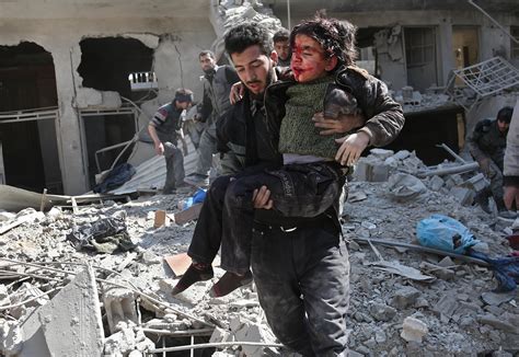 Siria, Assad ha ripreso a bombardare i civili a Ghouta ...
