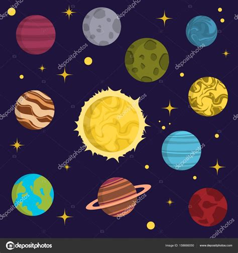 Sistema solar espaço planetas galáxia terra universo ...