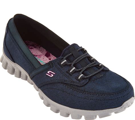 Skechers EZ Flex Canvas Slip on Shoes   Ringer   Page 1 ...