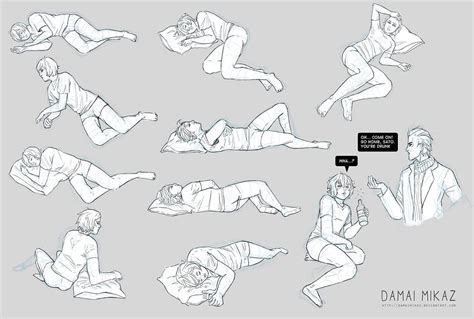 Sketchdump April 2016 [Laying poses] by DamaiMikaz on ...