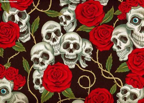 Skulls and roses wallpaper |Clickandseeworld is all about ...
