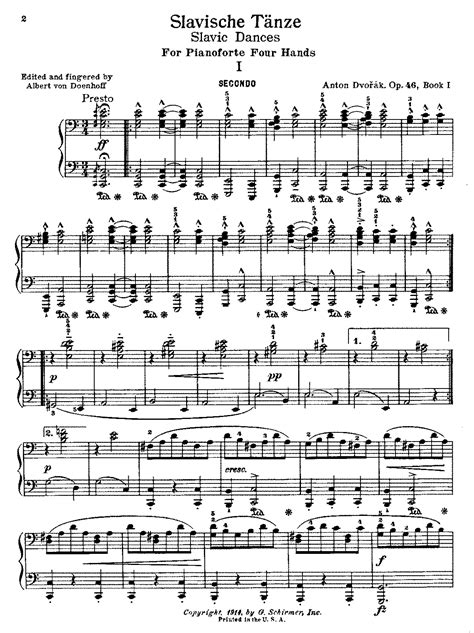 Slavonic Dances, Op.46  Dvořák, Antonín    IMSLP/Petrucci ...