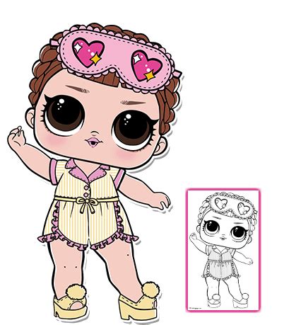 Sleeping B.B. Series 3 L.O.L Surprise Doll Coloring Page ...