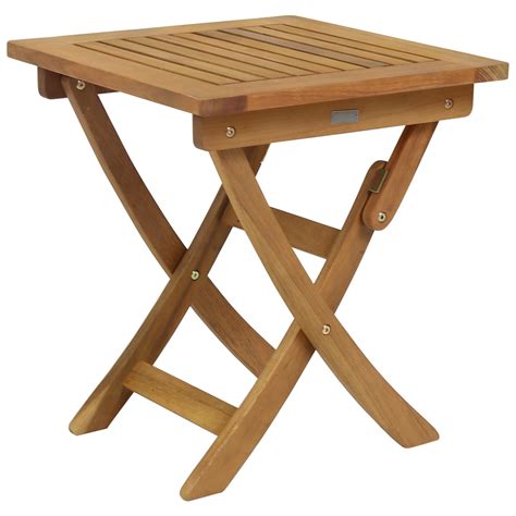 Small Foldable Wooden Garden Side Table | BuyDirect4U