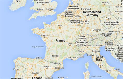 Mapa de Francia﻿, donde está, queda, país, encuentra ...