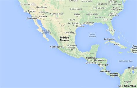 Mapa de México﻿, donde está, queda, país, encuentra ...