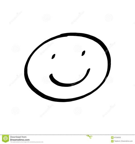 Smiley face drawing stock illustration. Image of ...