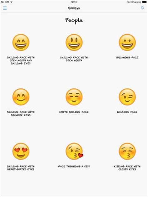 Smileys   Lookup Emoji names and meanings on the App Store ...