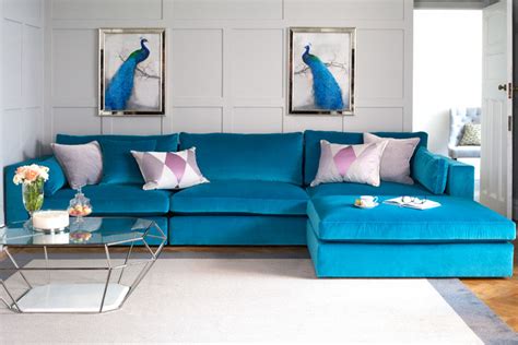Sofa: Extraordinary teal color sofa Teal Sofa Living Room ...