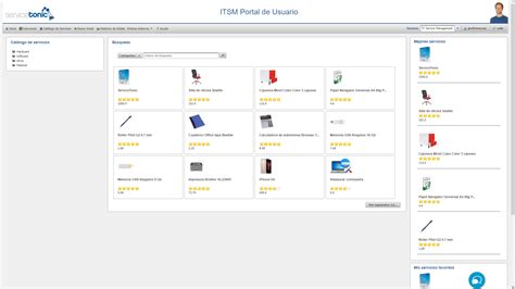 Software catálogo de servicios y productos