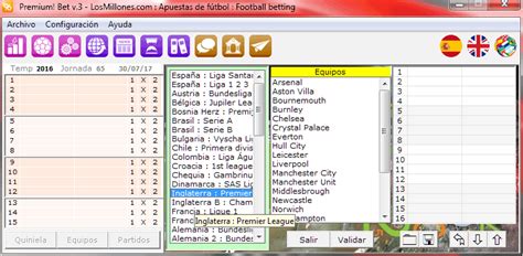 Software Premium! Bet: Pronósticos y apuestas de fútbol.