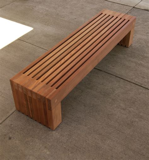 Solid wood bench – benches – reclaimed rustic wood ...