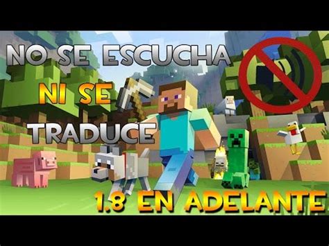 Solucionar Problema De Audio Y Traduccion Minecraft 1.8 En ...