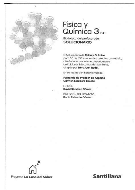 Solucionario   Fisica y Quimica   3º ESO   Santillana ...
