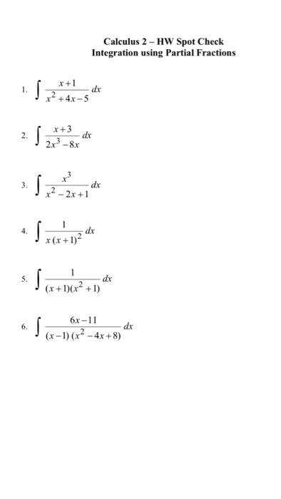 Solved: Integral X + 1/x^2 4x  5 Dx Integral X + 3/2x^3 ...