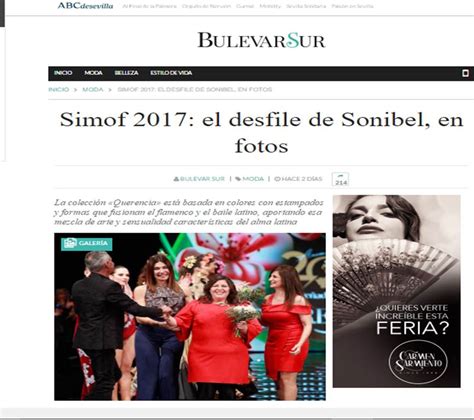 Sonibel en ABC, Diario de Sevilla