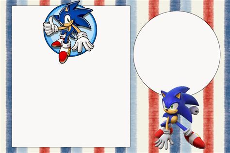 Sonic: Invitaciones para Imprimir Gratis. | Oh My Fiesta ...