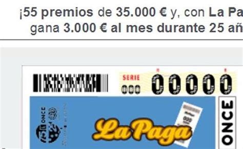 Sorteo de la ONCE de hoy jueves 13 de julio. Comprobar ...