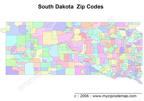South Dakota Zip Code Maps   Free South Dakota Zip Code Maps