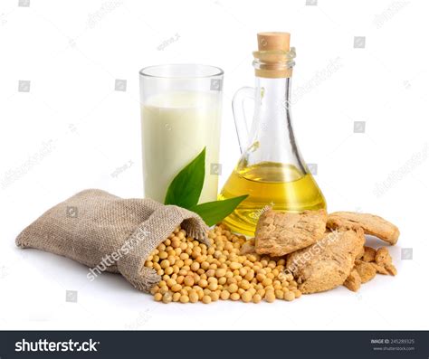 Soybean Oil Milk Meat Seed Isolated Stock Photo 245289325 ...